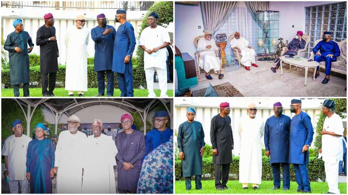 Southwest Governors Meet in Lagos, Visit APC Leader Tinubu Southwest Governors Meet in Lagos, Visit APC Leader Tinubu