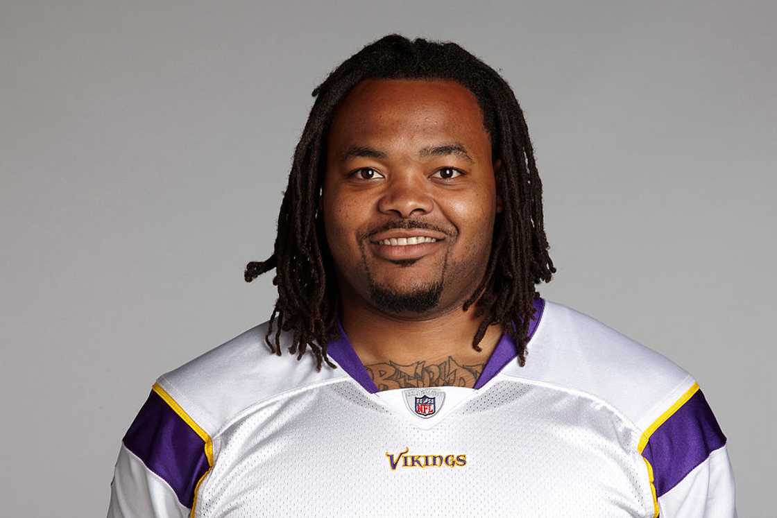 Phil Loadholt of the Minnesota Vikings poses for his NFL headshot