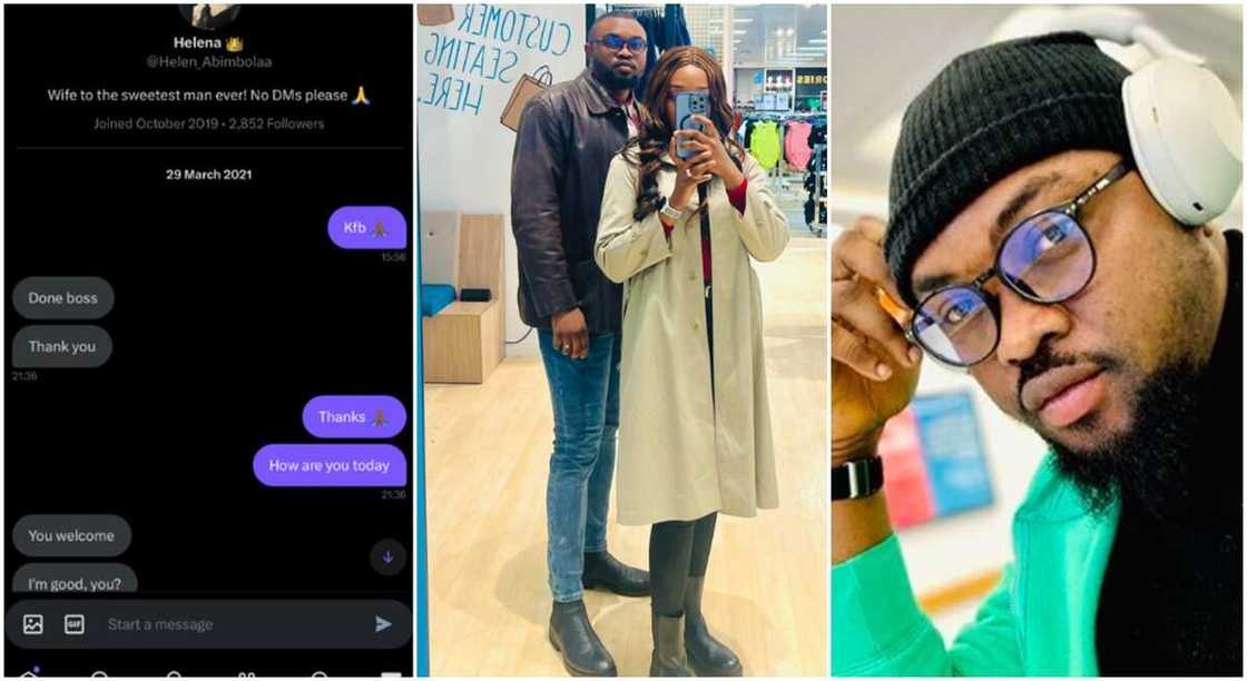 Photos of a couple who met on Twitter. Photos of a couple who met on Twitter.