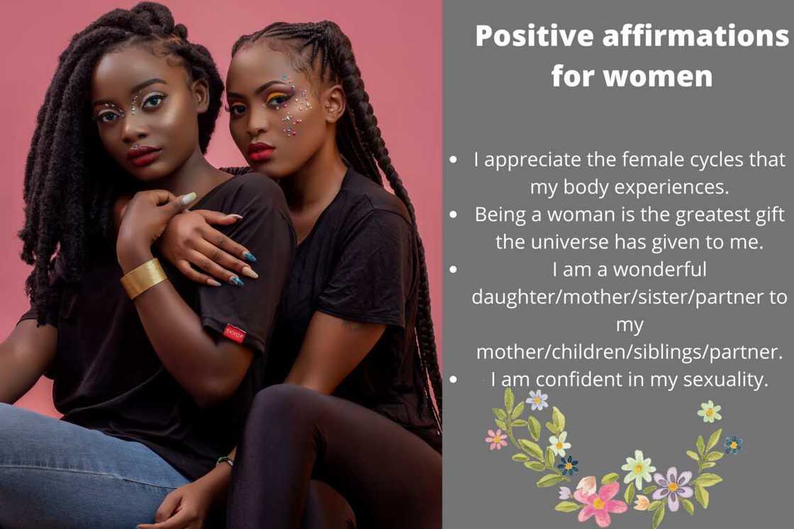 Positive affirmations for women Positive affirmations for women