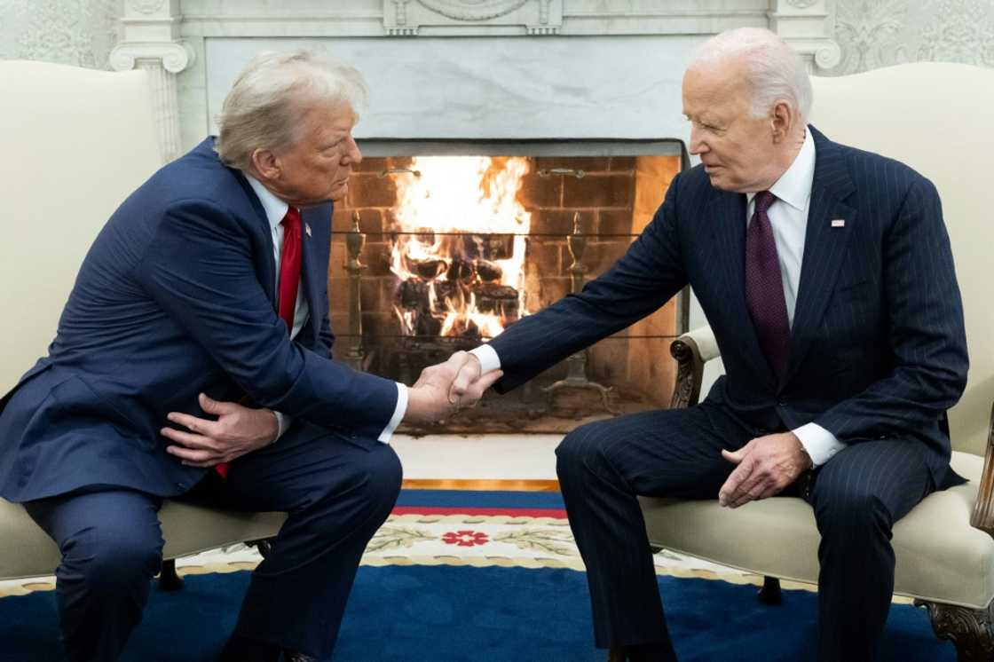 Joe Biden, pictured at the White House with Donald Trump in November 2024, will step down in January 2025