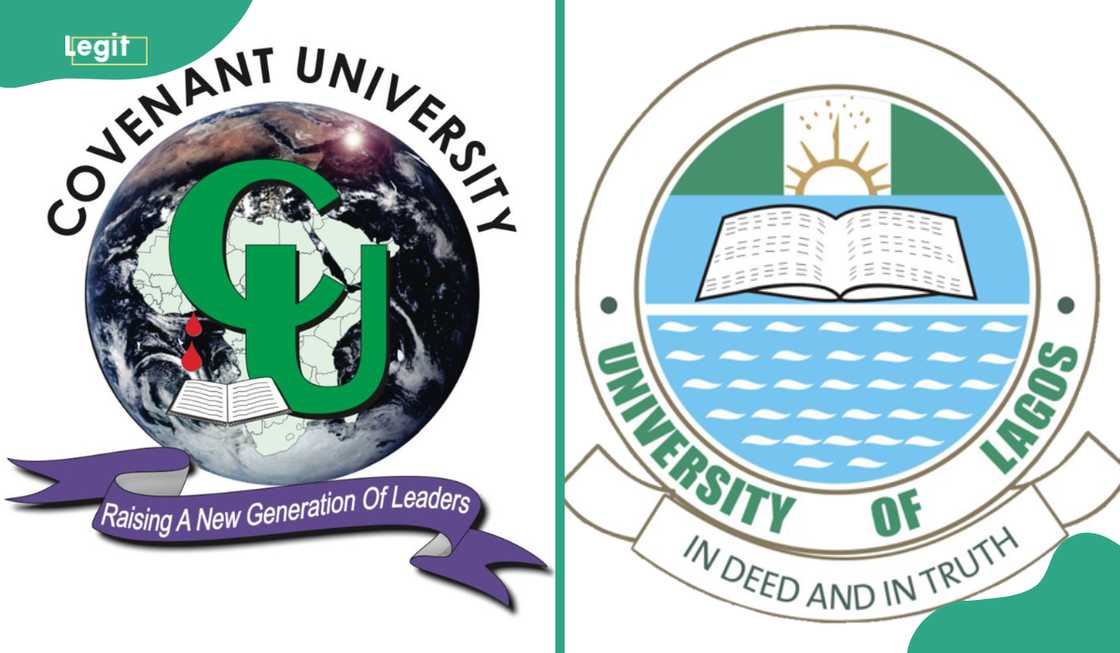 The Covenant University and University of Lagos logos The Covenant University and University of Lagos logos