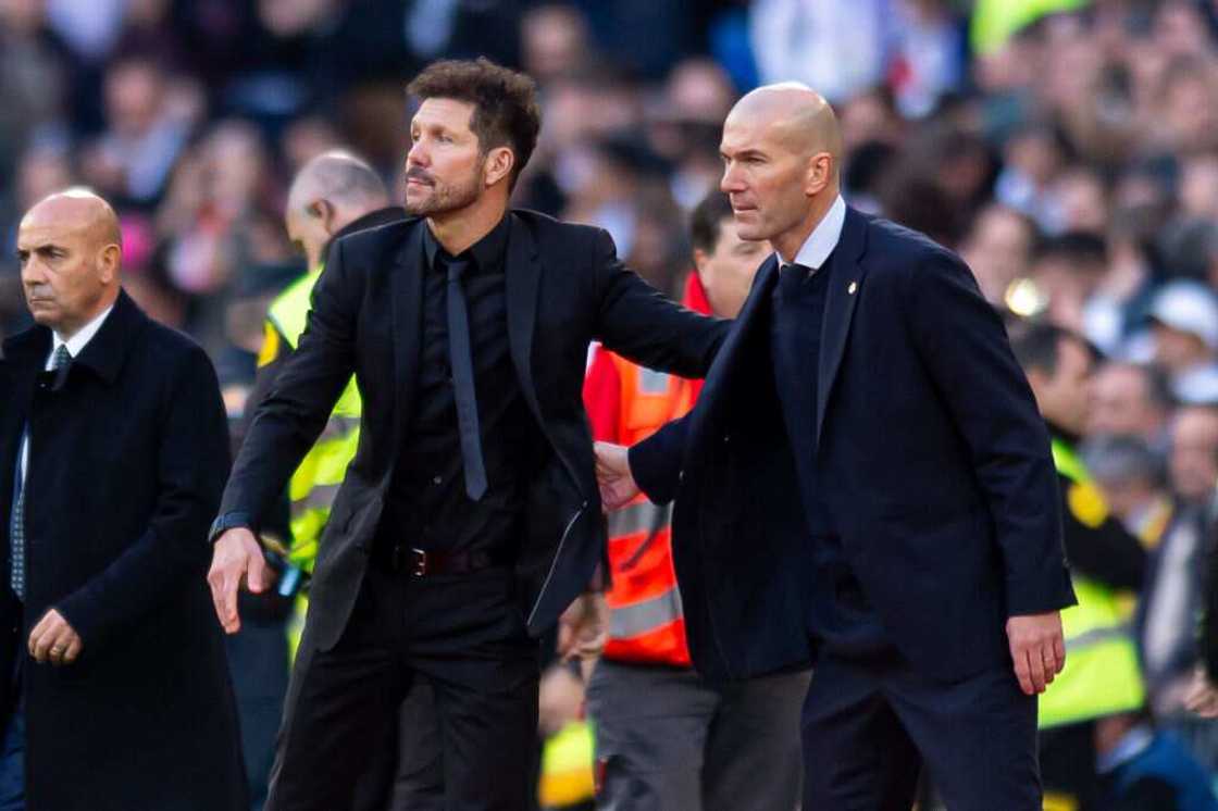 Zinedine Zidane: Real Madrid boss tips Atletico Madrid to win La Liga title