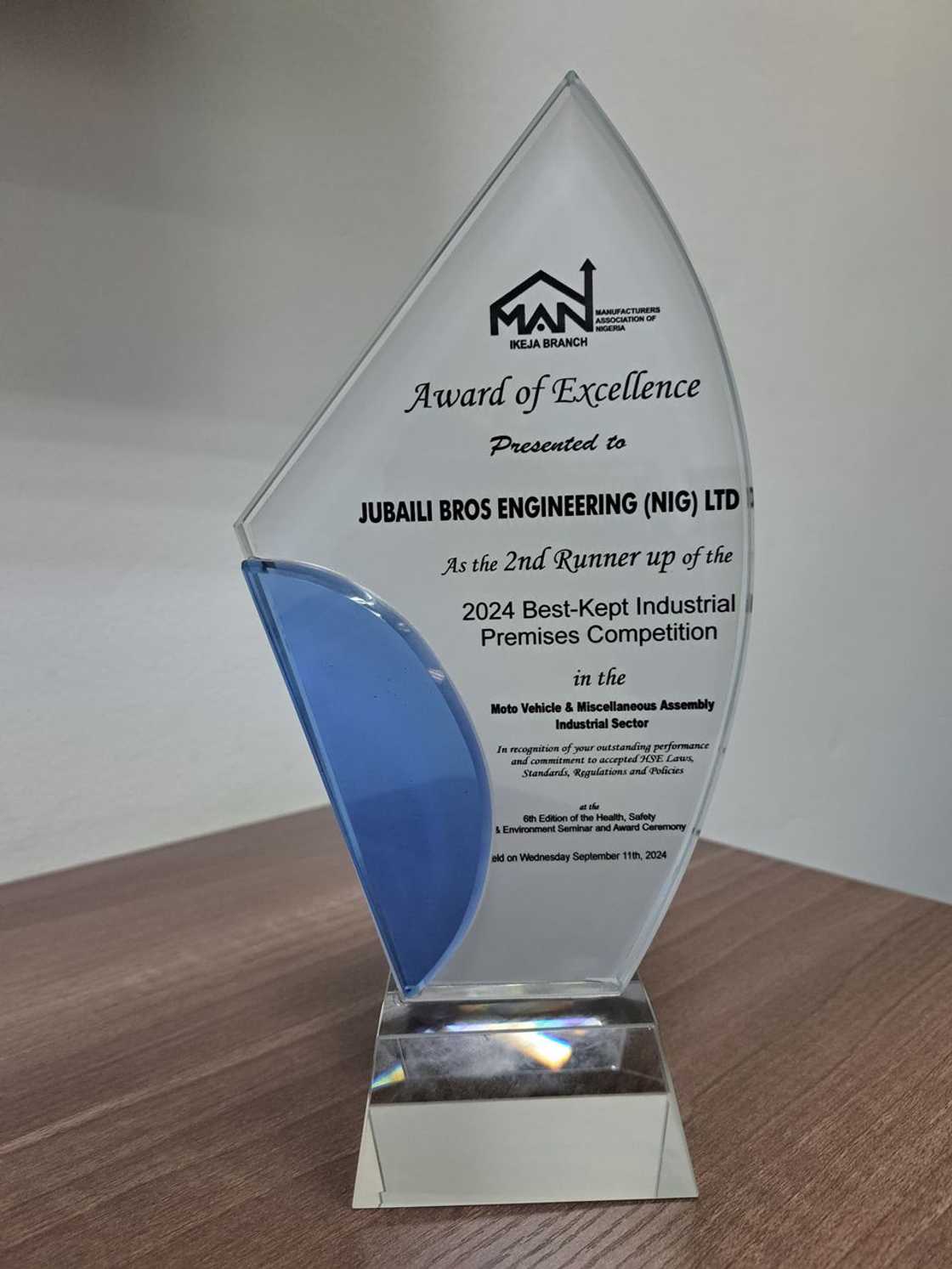 Jubaili Bros Nigeria Recognized for Environmental Excellence by MAN Jubaili Bros Nigeria Recognized for Environmental Excellence by MAN