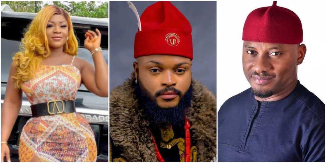 Yul Edochie, Destiny Etiko, Whitemoney Yul Edochie, Destiny Etiko, Whitemoney
