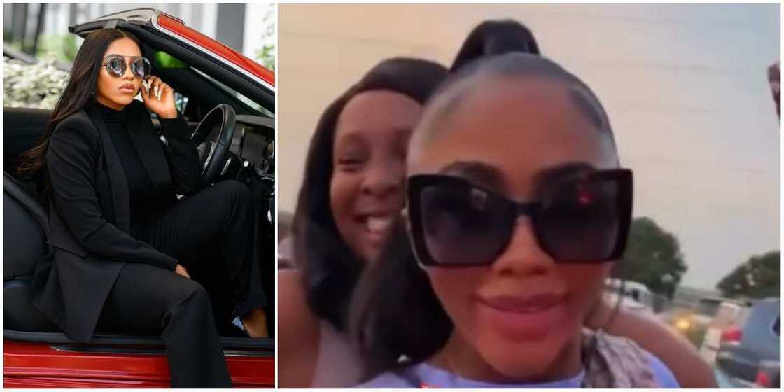 Mercy Eke jumps ‘okada’ on the streets of Lagos Mercy Eke jumps ‘okada’ on the streets of Lagos