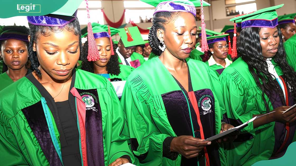 Students attending a graduation ceremony at Covenant University Students attending a graduation ceremony at Covenant University