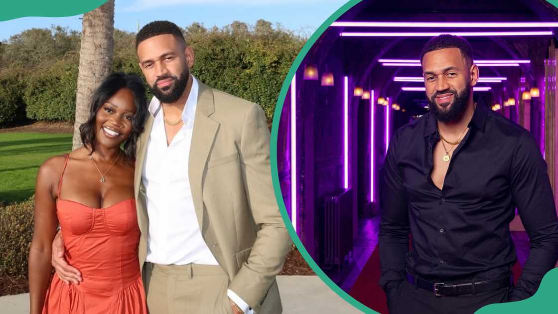 Ollie and his girlfriend AD posing outdoors (L). Ollie smiling and dressed in a black button-up (R) Ollie and his girlfriend AD posing outdoors (L). Ollie smiling and dressed in a black button-up (R)