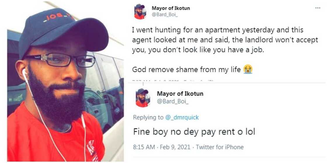 You don't look like you have a job - Nigerian man house hunting experience stirs massive reactions You don't look like you have a job - Nigerian man house hunting experience stirs massive reactions