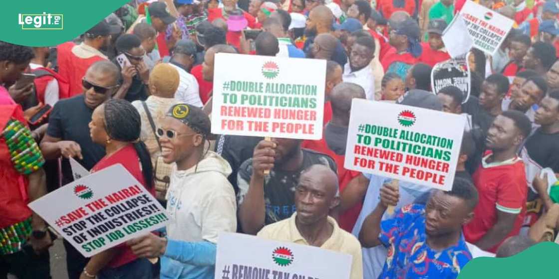 NLC protesters march into national assembly complex