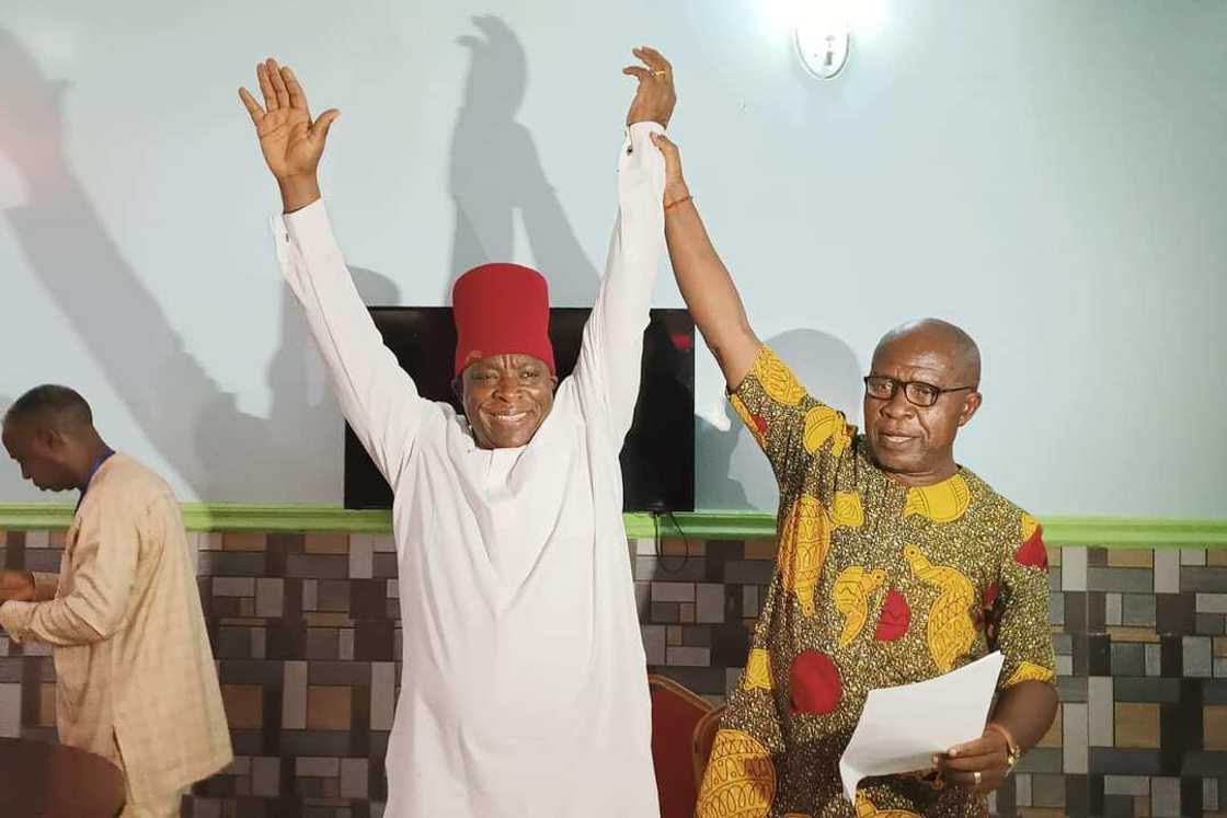 Senator Victor Umeh, Former APGA National Chairman, Peter Obi, Labour Party, Anambra Central Senatorial Seat Senator Victor Umeh, Former APGA National Chairman, Peter Obi, Labour Party, Anambra Central Senatorial Seat