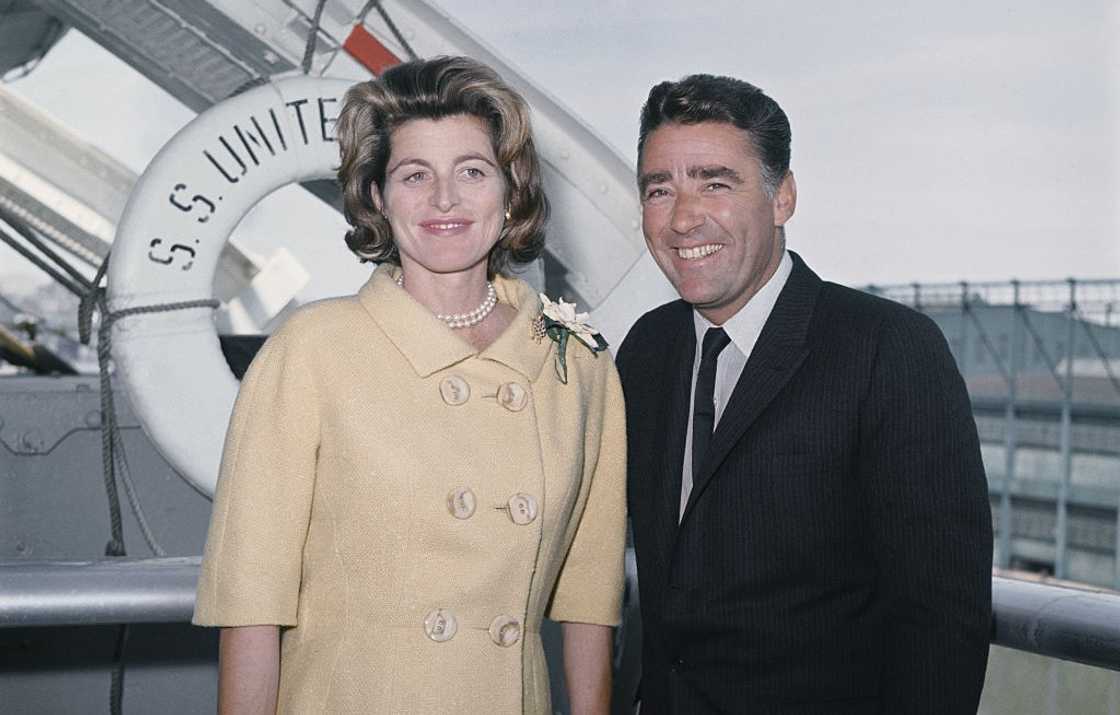 Patricia Kennedy (L) and her husband, actor Peter Lawford (R)