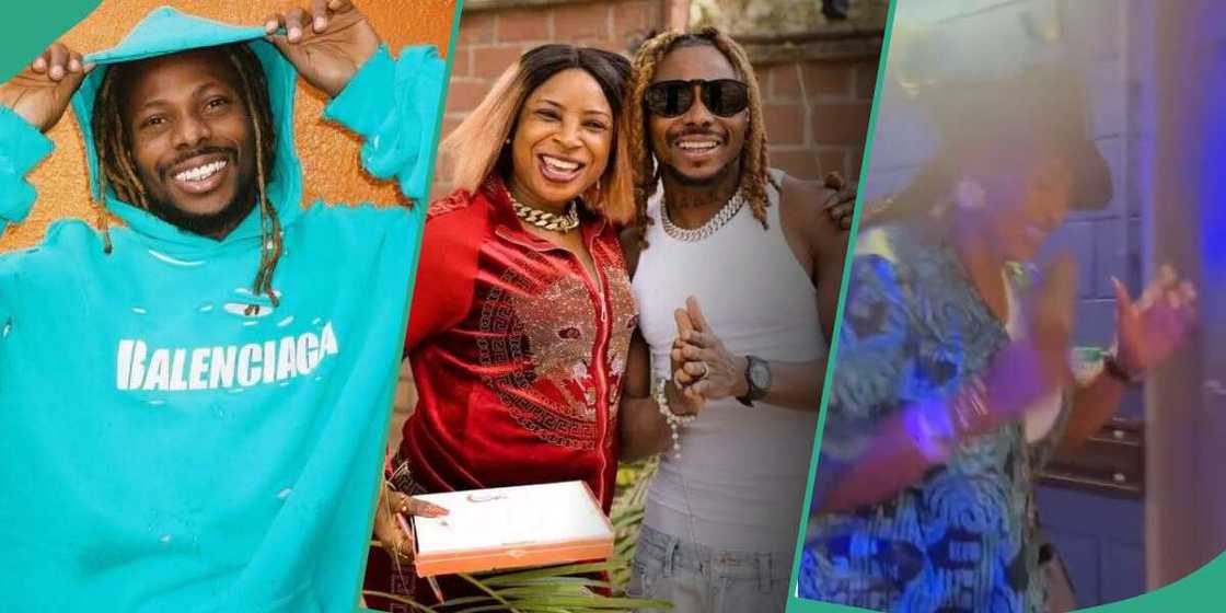 Photos of Asake and his mum Photos of Asake and his mum