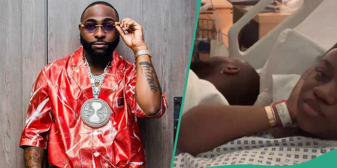 Davido reacts to photo of himself in bed with Chioma Davido reacts to photo of himself in bed with Chioma
