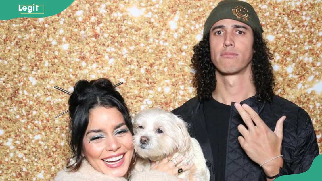 Cole Tucker and his wife celebrate a moment Cole Tucker and his wife celebrate a moment