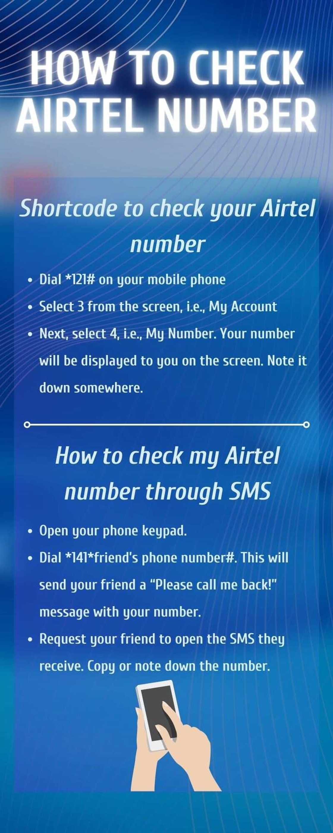 How to check Airtel number on my phone How to check Airtel number on my phone