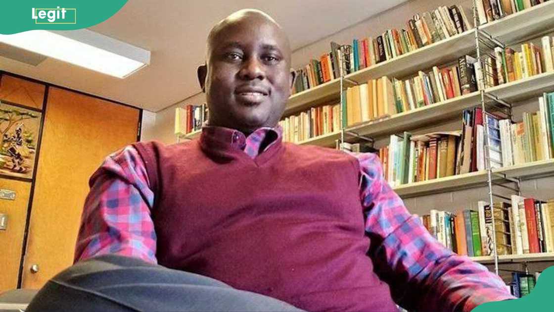 The late Professor Pius Adesanmi in his office The late Professor Pius Adesanmi in his office