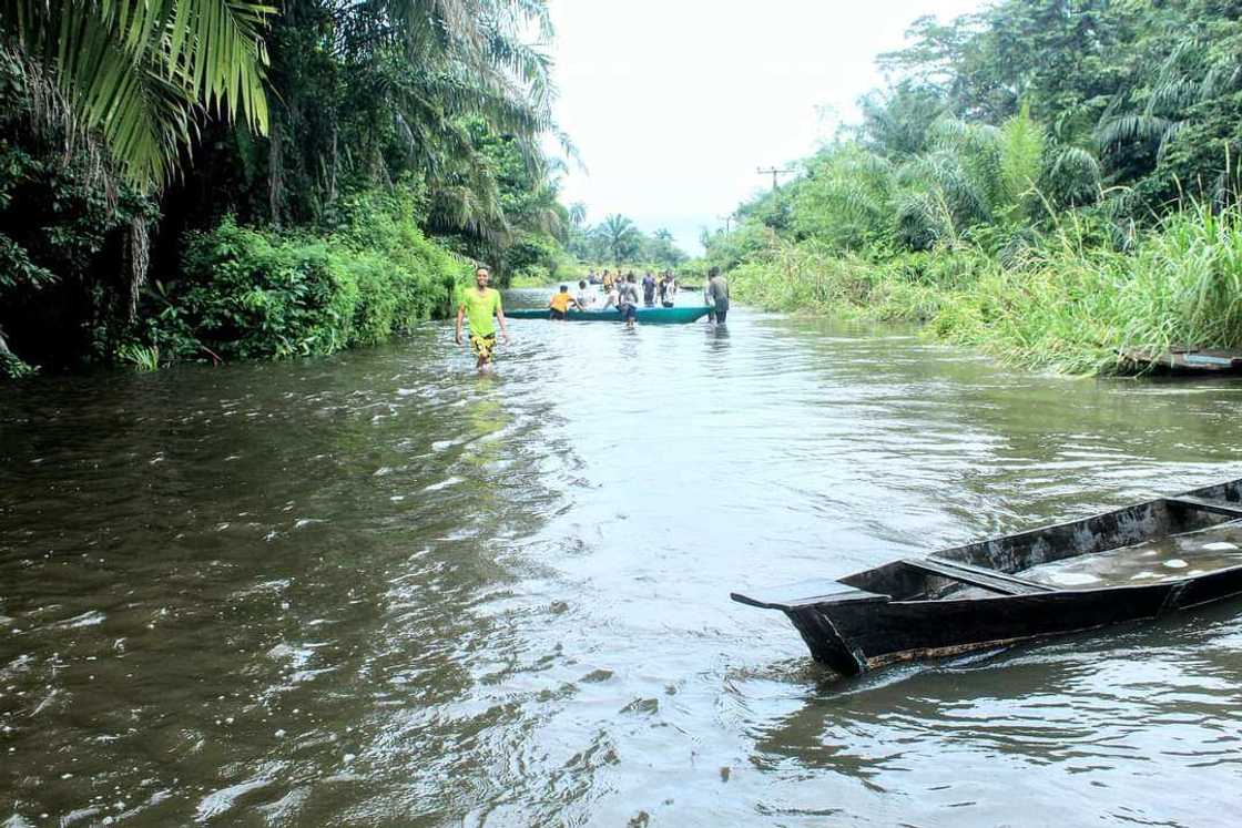 Floods in Omoku/Rivers community Floods in Omoku/Rivers community