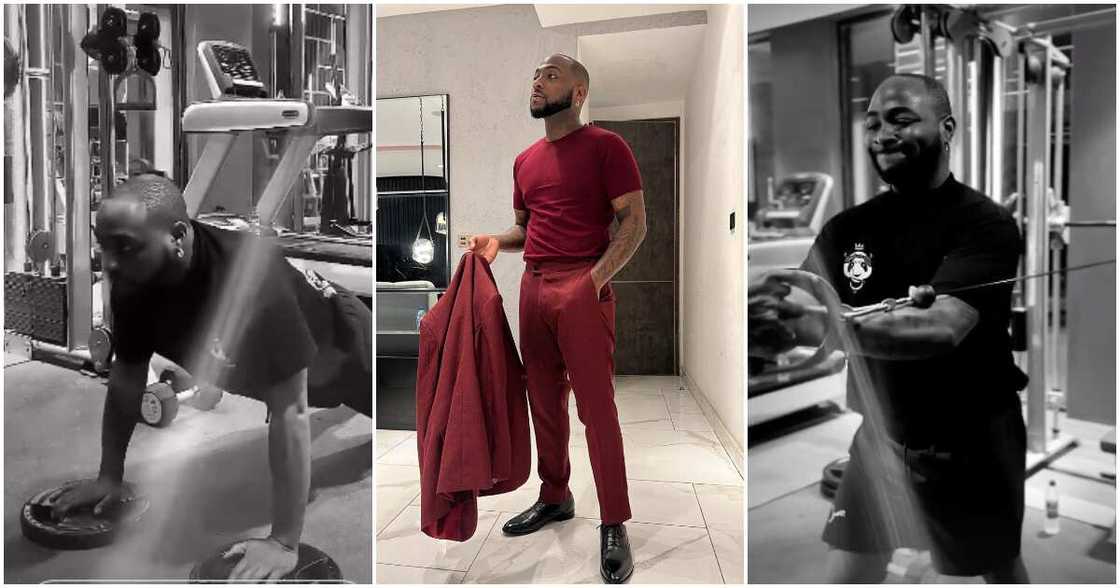 Davido, music, exercise, gym