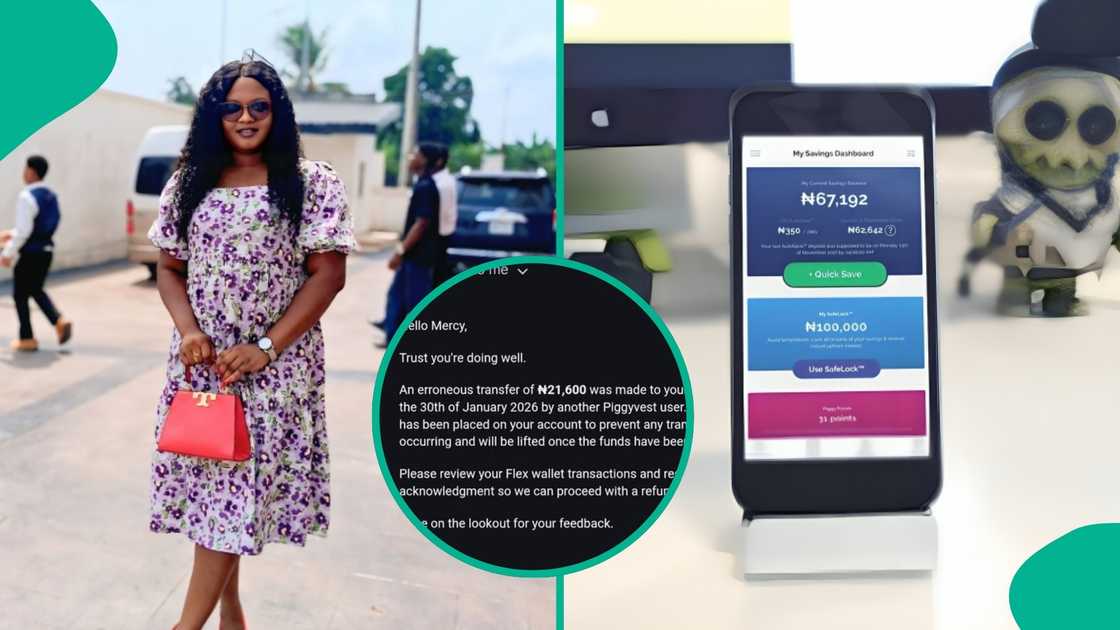 Lady shares how Piggyvest handled a mistaken money transfer to her Flex account, praising them for the smooth experience. Lady shares how Piggyvest handled a mistaken money transfer to her Flex account, praising them for the smooth experience.