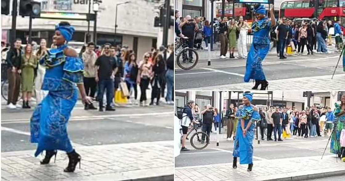Black woman dances sweetly in London, people stare, Oyinbo Black woman dances sweetly in London, people stare, Oyinbo
