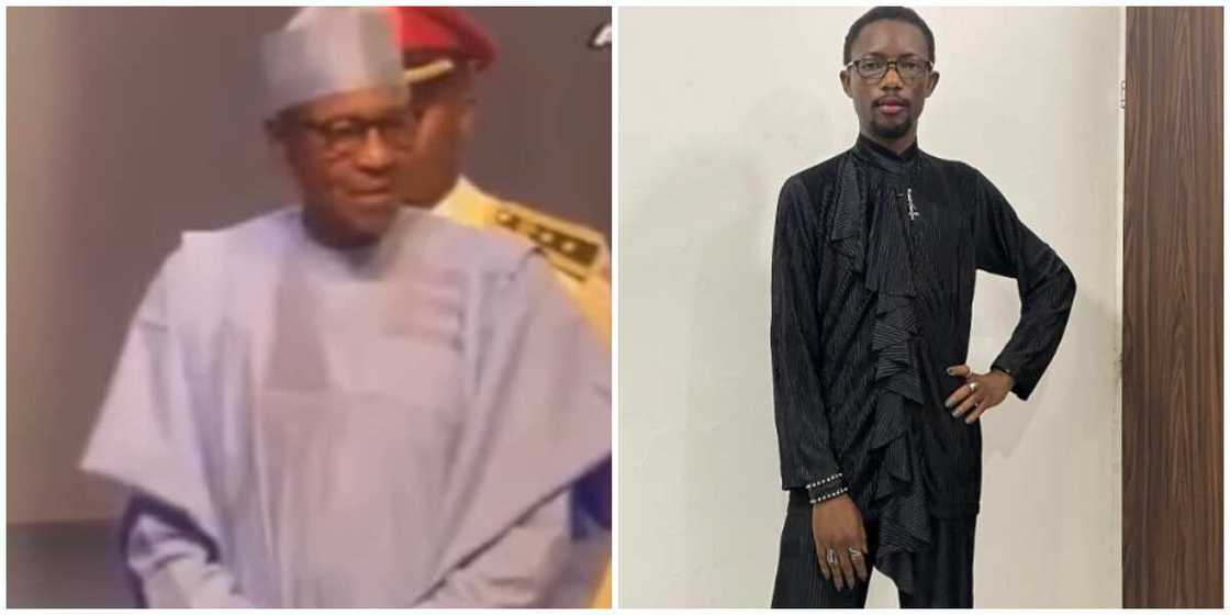 Photos of Buhari and Olubi. Photos of Buhari and Olubi.