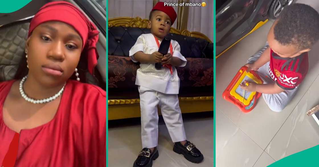 Nigerian woman asks question as she discovers her son is left-handed.