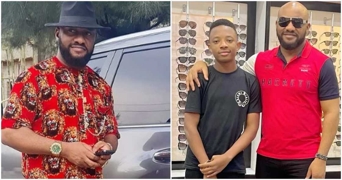 Actor Yul Edochie and his son Actor Yul Edochie and his son