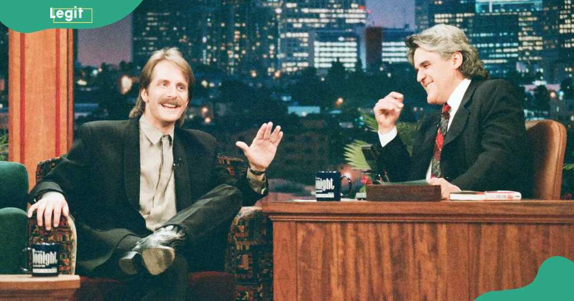 Jeff Foxworthy appears on the Tonight Show with Jay Leno Jeff Foxworthy appears on the Tonight Show with Jay Leno