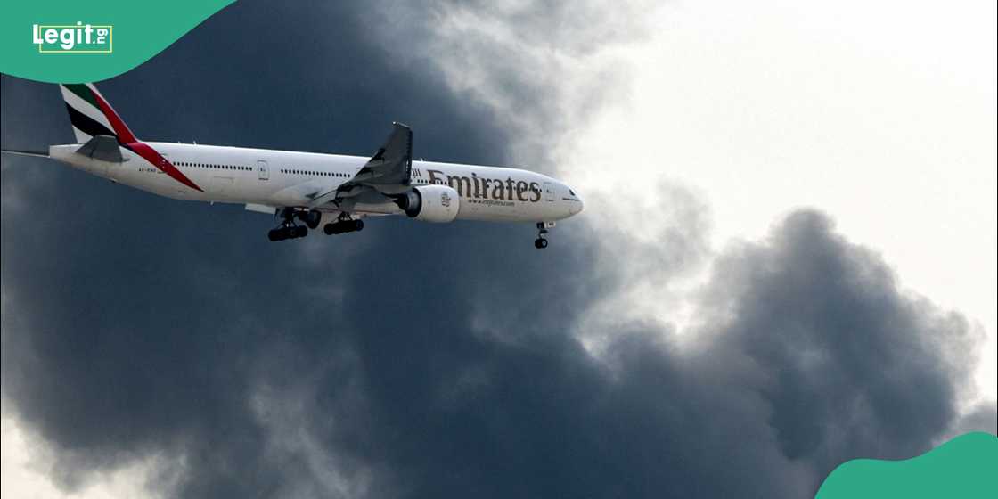 UAE plane flies amid heavy bombing by Iran