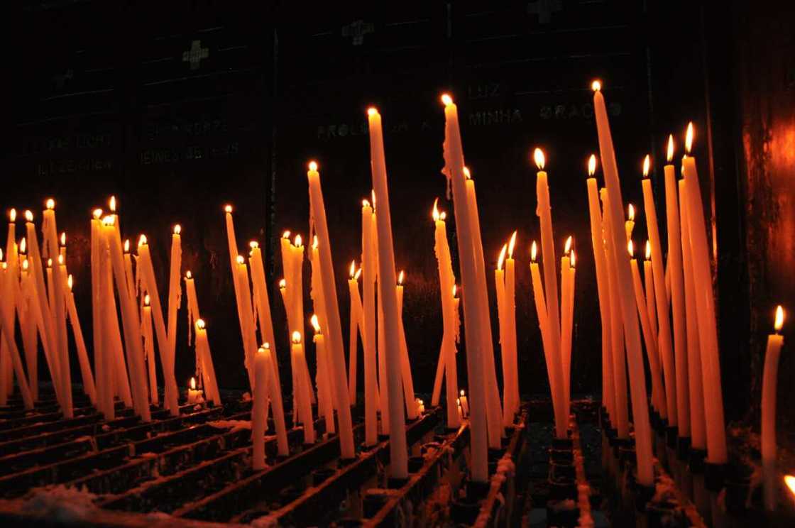candles on table candles on table