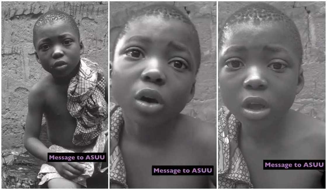 Nigerian boy who says he won't attend university because of ASUU strike.