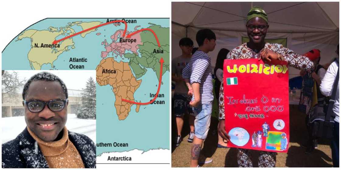 Nigerian Man Who Wrote WAEC 10 Times Celebrates Himself, Says He Has Now Travelled 4 Continents on Scholarship