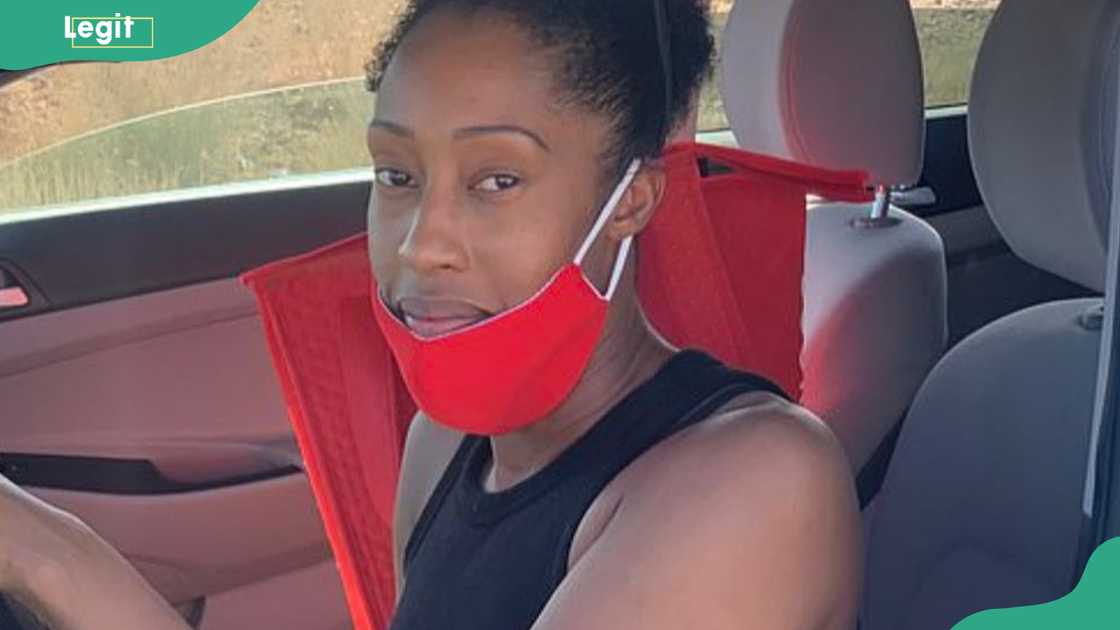 LaTanya Young in her car