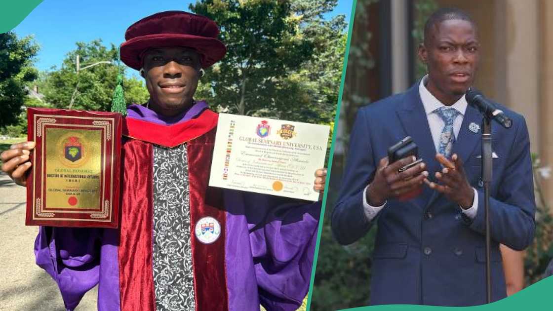 Emmanuel Ahmadu, the Nigerian graduate who made headlines in June 2024, has announced plan to embark on a tour in the United States. Emmanuel Ahmadu, the Nigerian graduate who made headlines in June 2024, has announced plan to embark on a tour in the United States.