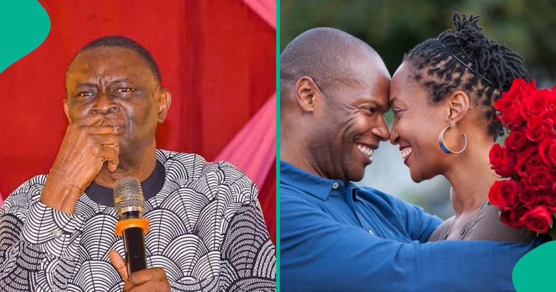 Mike Bamiloye shares post about Valentine's Day to warn fans. Mike Bamiloye shares post about Valentine's Day to warn fans.