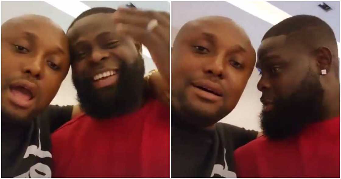 Isreal DMW and Yomi Casual over his wedding suit. Isreal DMW and Yomi Casual over his wedding suit.