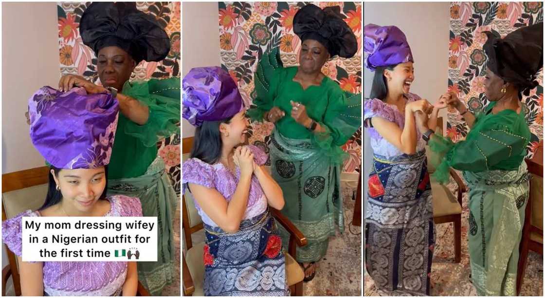 Photos of a Nigerian mother and her Filipino daughter-in-law. Photos of a Nigerian mother and her Filipino daughter-in-law.