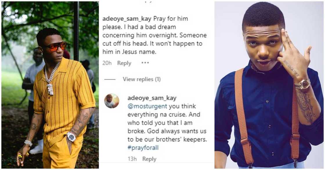 Nigerian man's scary dream, Wizkid Nigerian man's scary dream, Wizkid