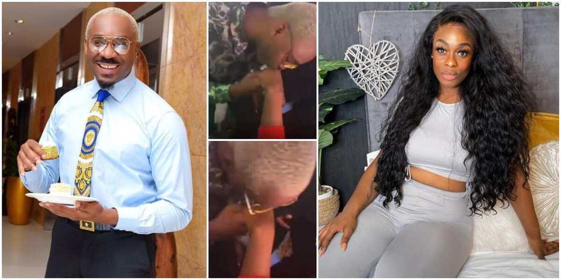 Social media reacts as socialite Pretty Mike kisses BBN Uriel's hand passionately at event in viral video Social media reacts as socialite Pretty Mike kisses BBN Uriel's hand passionately at event in viral video