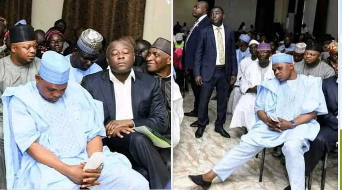 Hotunan dan takarar gwamnan PDP yana sharbar baci a wurin taro ya janyo cece-kuce Hotunan dan takarar gwamnan PDP yana sharbar baci a wurin taro ya janyo cece-kuce