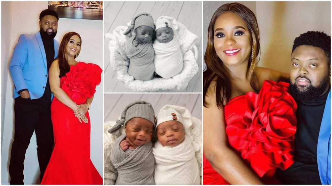 Nigerian man welcomes his twins, gives them lovely photoshoot Nigerian man welcomes his twins, gives them lovely photoshoot