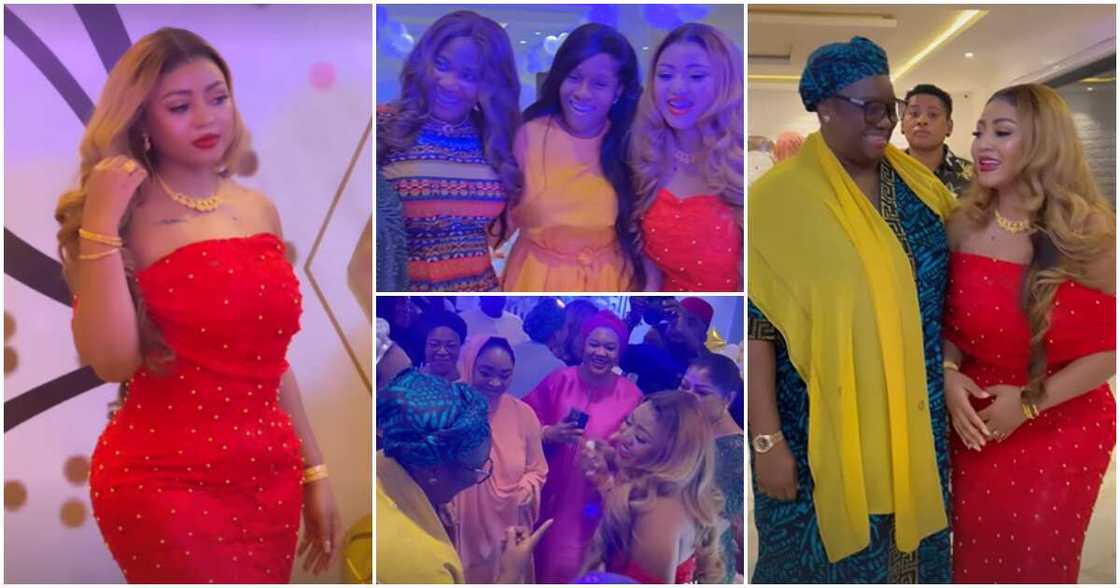 Politicians storm Regina Daniels' birthday party.