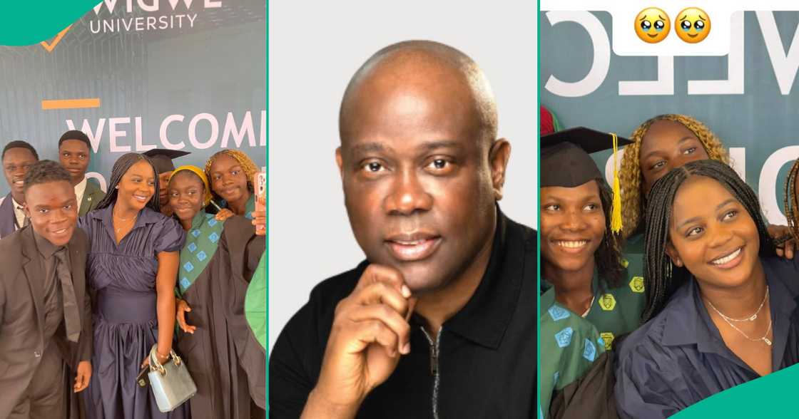 Wigwe University student takes photographs with late Access Bank CEO’s Daughter, Tochi Wigwe