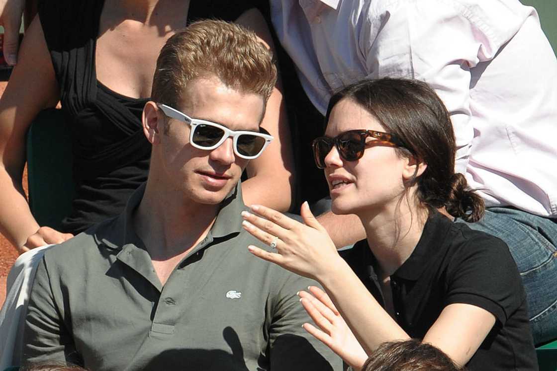 Hayden Christensen and Rachel Bilson at the French Open at Roland Garros in Paris. Hayden Christensen and Rachel Bilson at the French Open at Roland Garros in Paris.