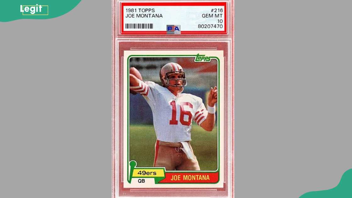 Joe Montana 1981 Topps Rookie #216 Joe Montana 1981 Topps Rookie #216