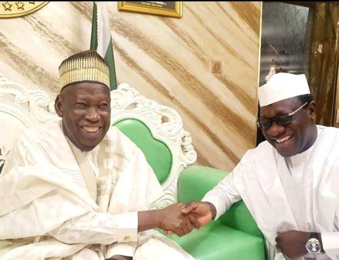 Abdulmumin Jibrin and Governor Ganduje f Kano state Abdulmumin Jibrin and Governor Ganduje f Kano state