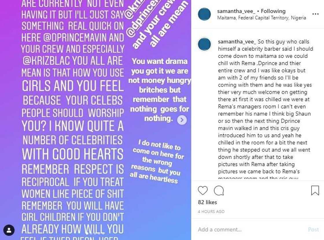 Lady calls out singer DPrince, 2 others for allegedly spending night with her friends without paying them in Abuja Lady calls out singer DPrince, 2 others for allegedly spending night with her friends without paying them in Abuja