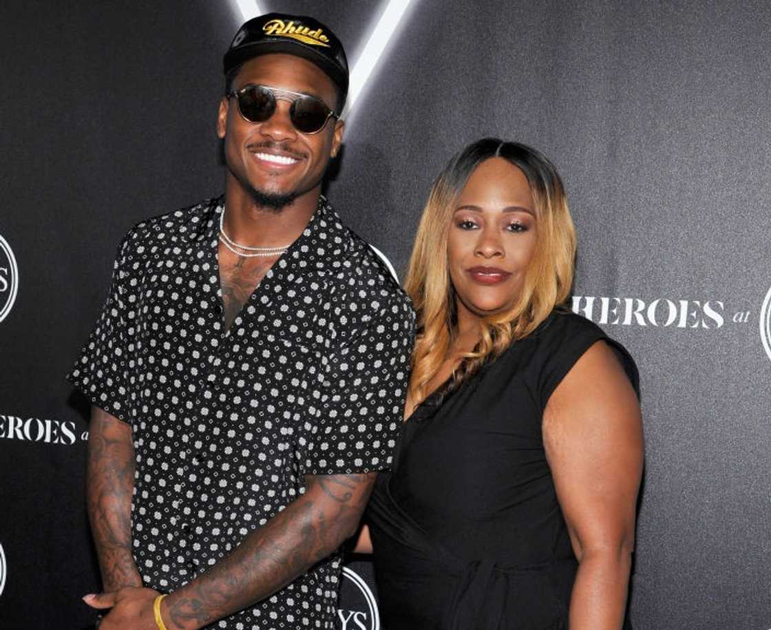 Stefon Diggs and Stephanie Diggs attend HEROES at The ESPYS in 2018 Stefon Diggs and Stephanie Diggs attend HEROES at The ESPYS in 2018