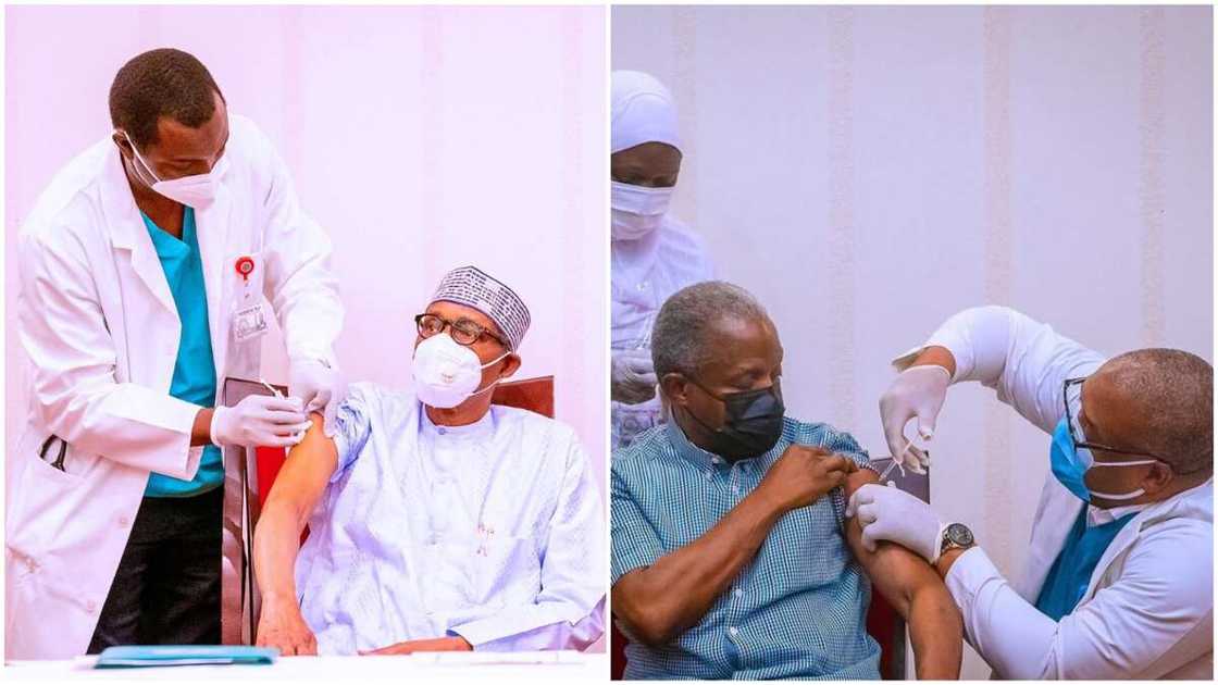 Nigerians react as President Buhari, Osinbajo receive vaccine Nigerians react as President Buhari, Osinbajo receive vaccine